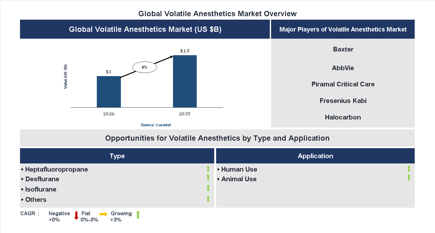Volatile Anesthetics Market Trends and Forecast
